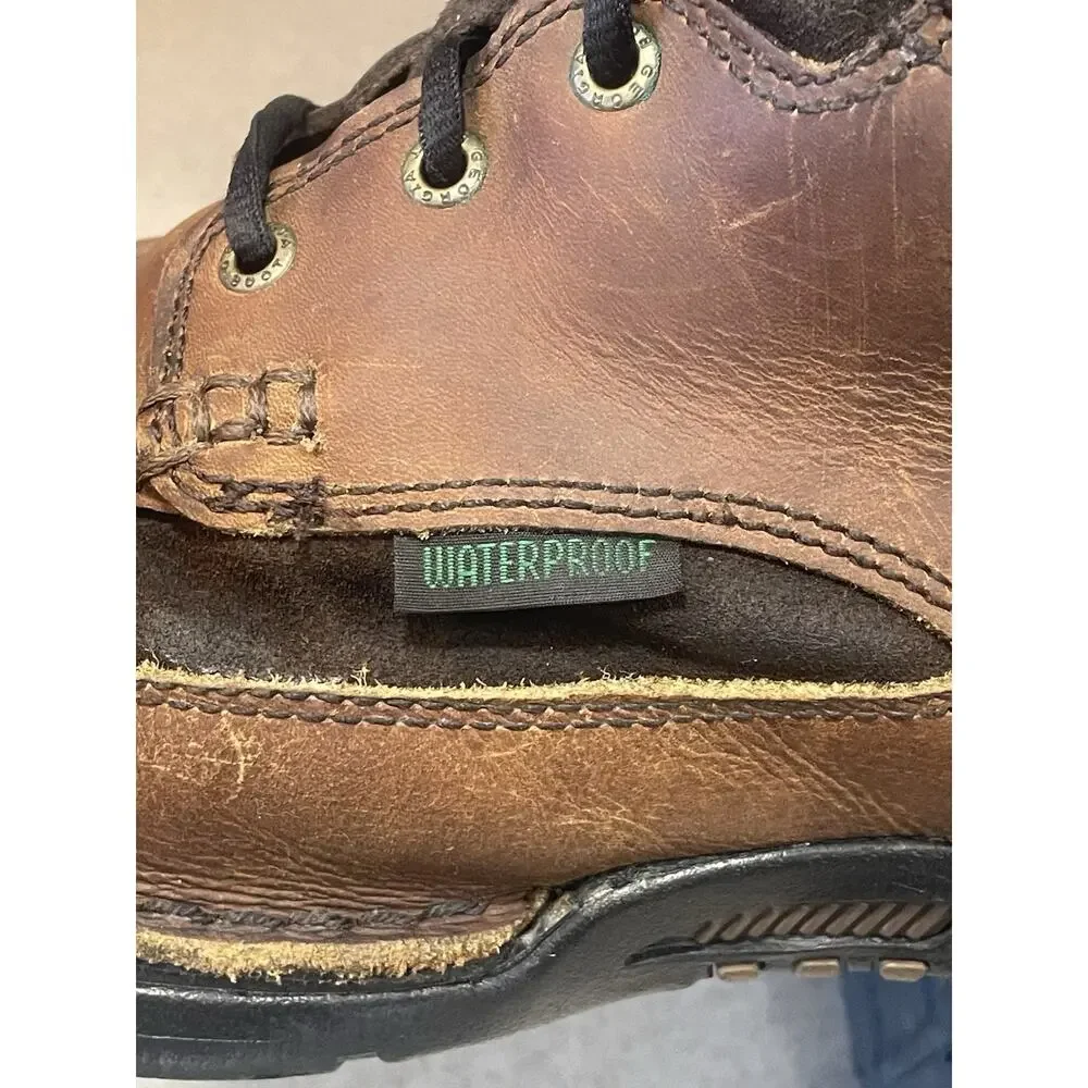 Georgia Boot Athens Steel Toe Work Boots Men’s 11.5 W Brown Leather Waterproof